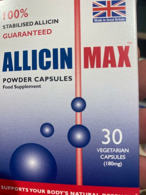Allicin Max 30 capsules front